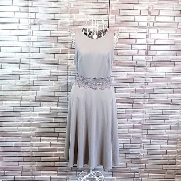 NWT Homeyee sleeveless midi dress in grey Women's Size S - Picture 1 of 15